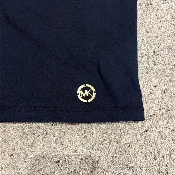 Michael Kors Midnight Blue Ruffle Sleeve Top - Picture 3 of 6